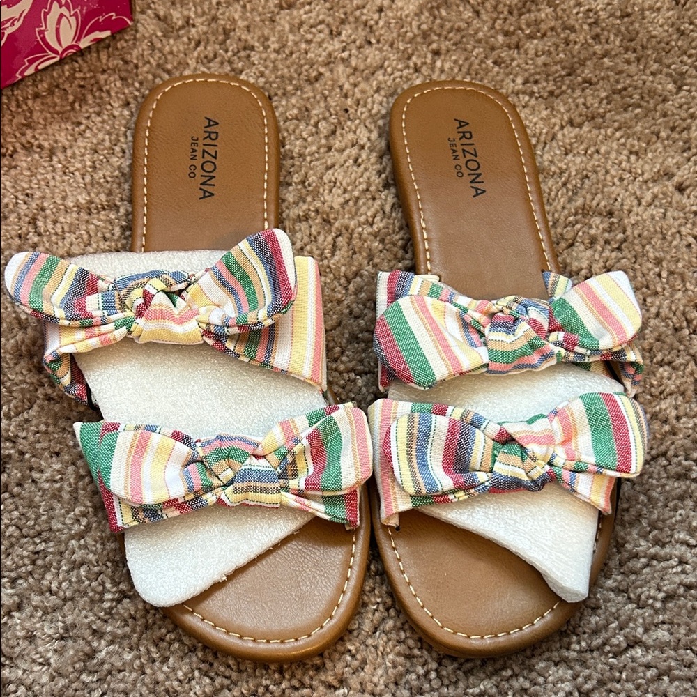 Arizona Jean Company Women's Colorful Bow Sandals